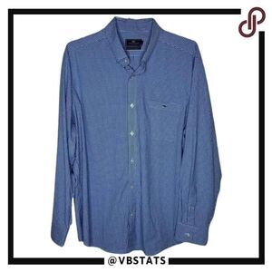 Vineyard Vines Performance Classic Fit Tucker Shirt Size XL Blue/White Plaid‎